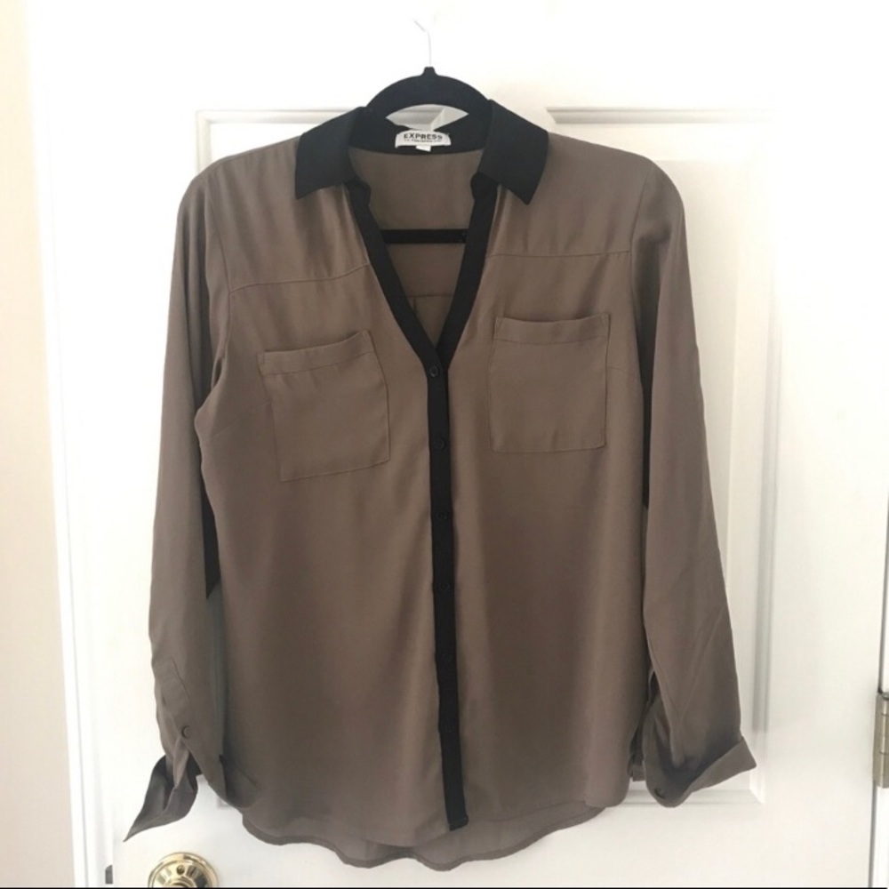 Black/taupe Portofino shirt